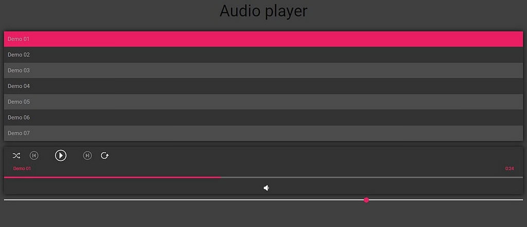 jQuery json-audio-player